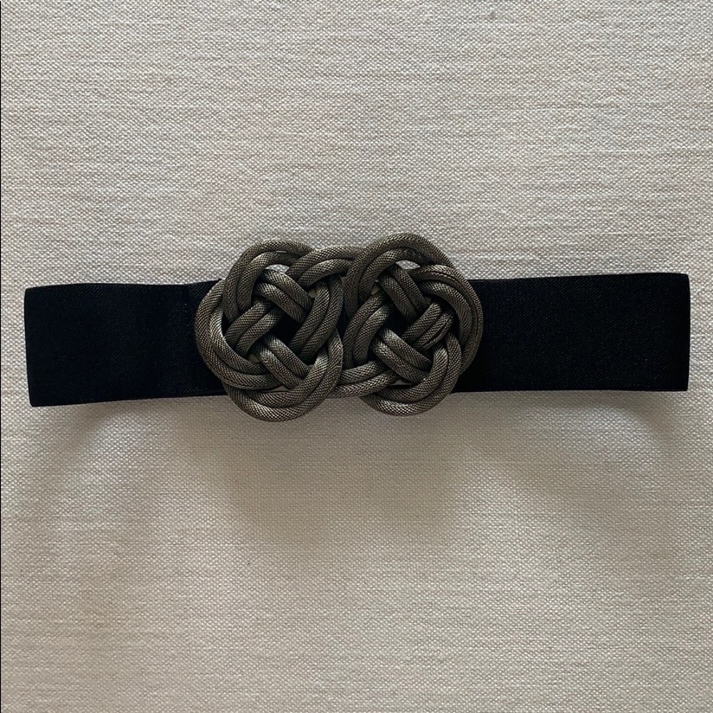 Bcbg Stretch Silver Belt